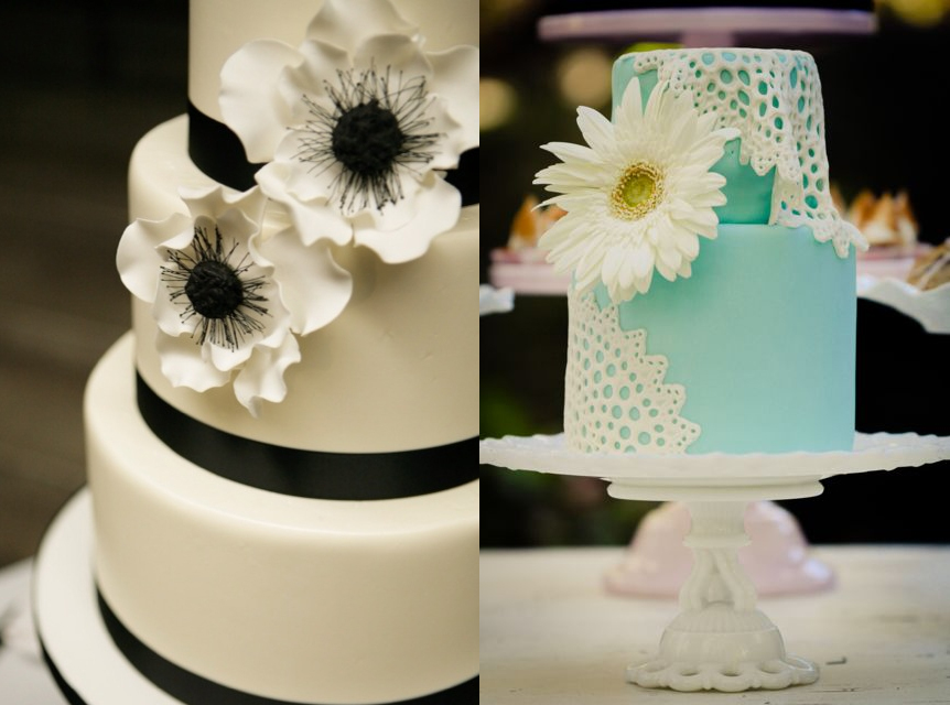 مدلهای جدید کیک عروسی با طرح گل 2015-1