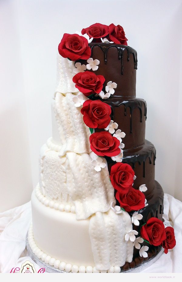 مدل طرحهای کیک عروسی 2015